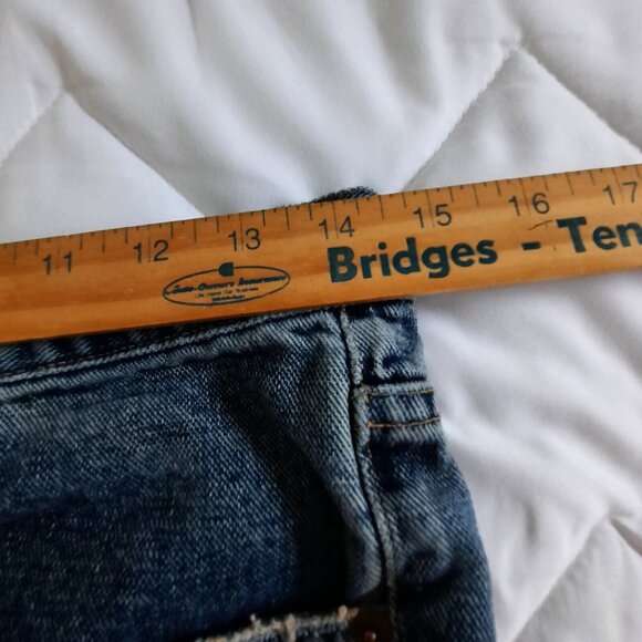 Vintage 90s Calvin Klein Jeans Womens 31 Blue Easy Fit Denim Stenciled - Picture 5 of 7